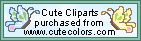 Cute cliparts purchased from www.cutecolors.com